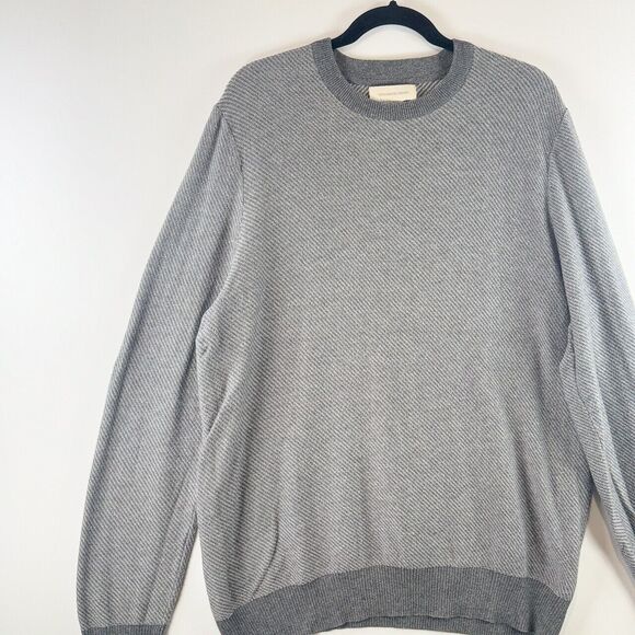 Frederik Anderson Copenhagen Men Sweater Gray Crewneck Pullover Jumper Casual XL - Picture 4 of 9